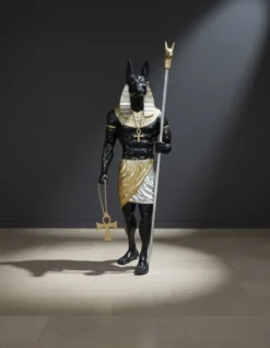 Casa Padrino Luxus Deko Skulptur Statue Anubis H. 230 cm - Riesige Gartenskulptur - Lebensgroße Skulptur - XXL Deko Skulptur - XXL Deko Figur