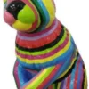 Casa Padrino Luxus Deko Skulptur Hase Mehrfarbig H. 120 cm - Große Deko Figur - XXL Deko Skulptur - XXL Deko Figur - XXL Tierfigur - Wohnzimmer Deko - Garten Deko - Luxus Deko XXL Figuren