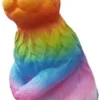 Casa Padrino Luxus Deko Skulptur Hase Bunt H. 120 cm - Große Deko Figur - XXL Deko Skulptur - XXL Deko Figur - XXL Tierfigur - Wohnzimmer Deko - Garten Deko - Luxus Deko XXL Figuren