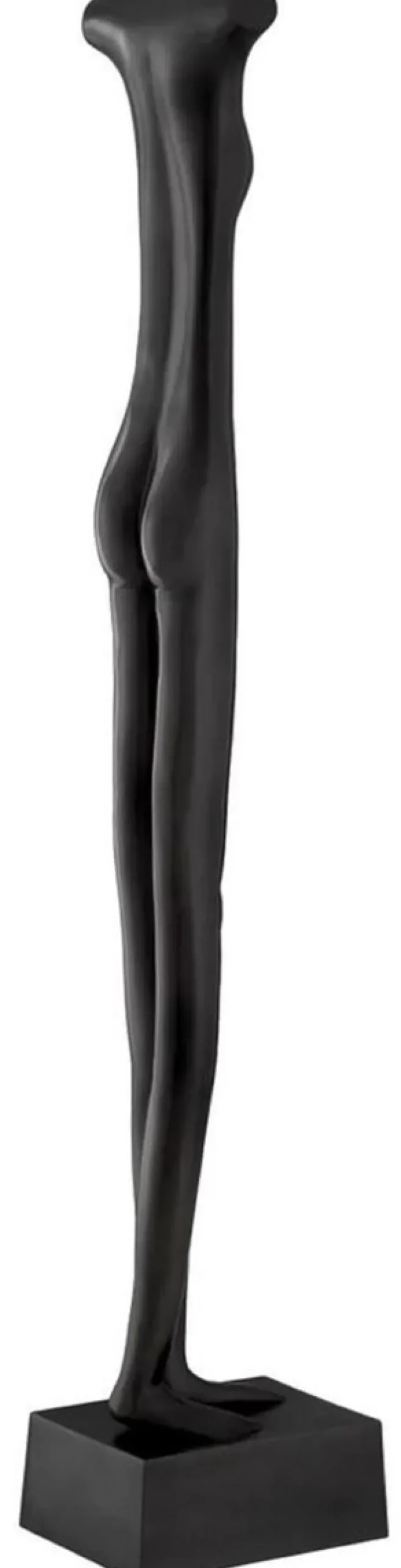 Casa Padrino Luxus Deko Skulptur Bronze 18 x 24,5 x H. 131,5 cm - Abstrakte Messing Deko Figur - Wohnzimmer Deko - Büro Deko - Deko Accessoires - Luxus Kollektion