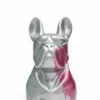 Casa Padrino Luxus Deko Skulptur Hund Riesige Sitzend Bulldogge Gold H. 250 cm - Riesige Gartenskulptur - Lebensgroße Skulptur - XXL Deko Skulptur - XXL Deko Figur