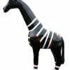 Casa Padrino Luxus Deko Skulptur Giraffe Marin H. 115 cm - Riesige Gartenskulptur - Lebensgroße Skulptur - XXL Deko Skulptur - XXL Deko Figur