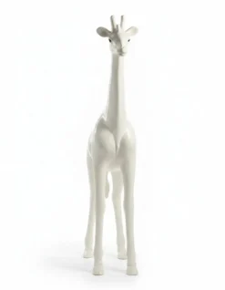 Casa Padrino Luxus Deko Skulptur Giraffe H. 320 cm - Riesige Gartenskulptur - Lebensgroße Skulptur - XXL Deko Skulptur - XXL Deko Figur