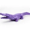 Casa Padrino Luxus Deko Skulptur Reptil Krokodil Lilas H. 20 cm - Deko Skulptur - Deko Figur - Tierfigur - Gartendeko