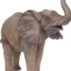 Casa Padrino Luxus Deko Skulptur Elefant Grau 160 x 66 x H. 160 cm - Große Deko Figur - XXL Deko Skulptur - XXL Deko Figur - Wohnzimmer Deko - Garten Deko - Luxus Deko XXL Figuren