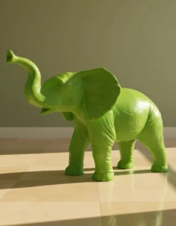 Casa Padrino Luxus Deko Skulptur Elefant H. 115 cm - Riesige Gartenskulptur - Lebensgroße Skulptur - XXL Deko Skulptur - XXL Deko Figur