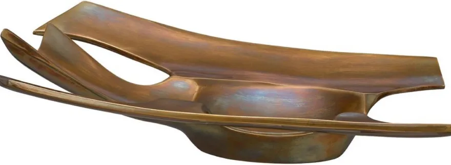 Casa Padrino Luxus Designer Aschenbecher Vintage Messing 26 x 15 x H. 7,5 cm - Dekorativer Messing Aschenbecher - Deko Accessoires - Luxus Deko - Luxus Accessoires