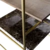 Casa Padrino Luxus Designer Beistelltisch Gold 45 x 45 x H. 80,5 cm - Designer Möbel