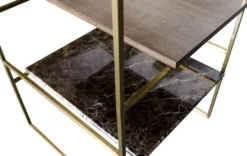 Casa Padrino Luxus Designer Beistelltisch Gold 45 x 45 x H. 80,5 cm - Designer Möbel