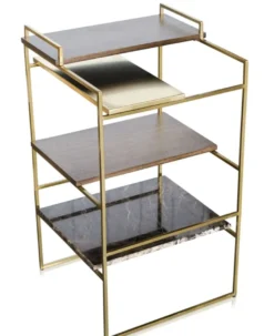 Casa Padrino Luxus Designer Beistelltisch Gold 45 x 45 x H. 80,5 cm - Designer Möbel