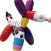 Casa Padrino Luxus Designer Deko Skulptur Ballon Hund Bunt 100 cm - Große Deko Figur - XXL Deko Skulptur - XXL Deko Figur - Wohnzimmer Deko - Garten Deko - Luxus Figuren - Luxus Skulpturen