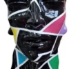 Casa Padrino Luxus Designer Deko Büste Schwarz / Mehrfarbig H. 70 cm - Abstrakte Deko Skulptur Büste - Wohnzimmer Deko Figur Büste - Garten Deko Figur Büste - Luxus Deko Büsten
