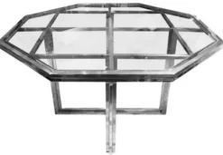 Casa Padrino Luxus Designer Esstisch Silber 100 x 100 x H. 78 cm - Metall Esszimmertisch mit Glasplatte - Esszimmer Möbel - Luxus Möbel