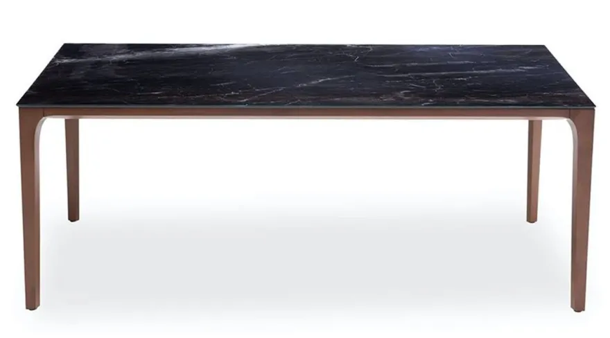 Casa Padrino Luxus Designer Esstisch mit Glasplatte in Halb Edelstein Optik - High Class Esszimmer Tisch