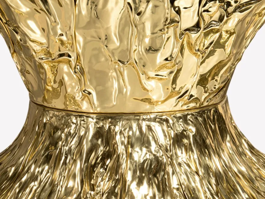 Casa Padrino Luxus Designer Esstisch Braun / Gold 330 x 130 x H. 76 cm - Rechteckiger Esszimmertisch - Italienische Luxus Esszimmer Möbel - Luxus Einrichtung - Luxus Qualität - Made in Italy