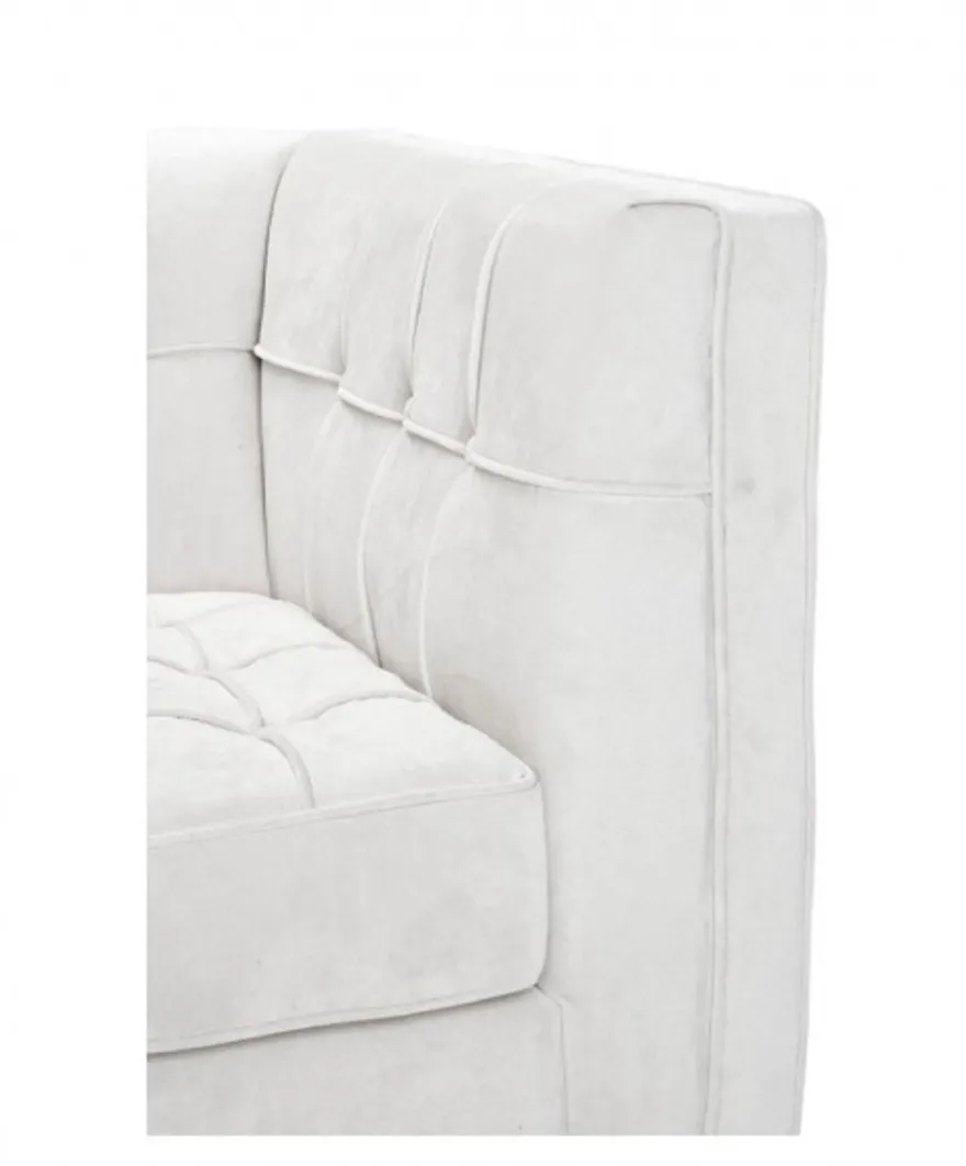 Casa Padrino Luxus Designer Hotel Sessel in Weiß mit schwarzem Gestell - 94 x 82 x 77 cm