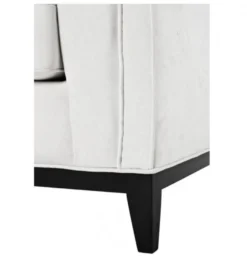 Casa Padrino Luxus Designer Hotel Sessel in Weiß mit schwarzem Gestell - 94 x 82 x 77 cm