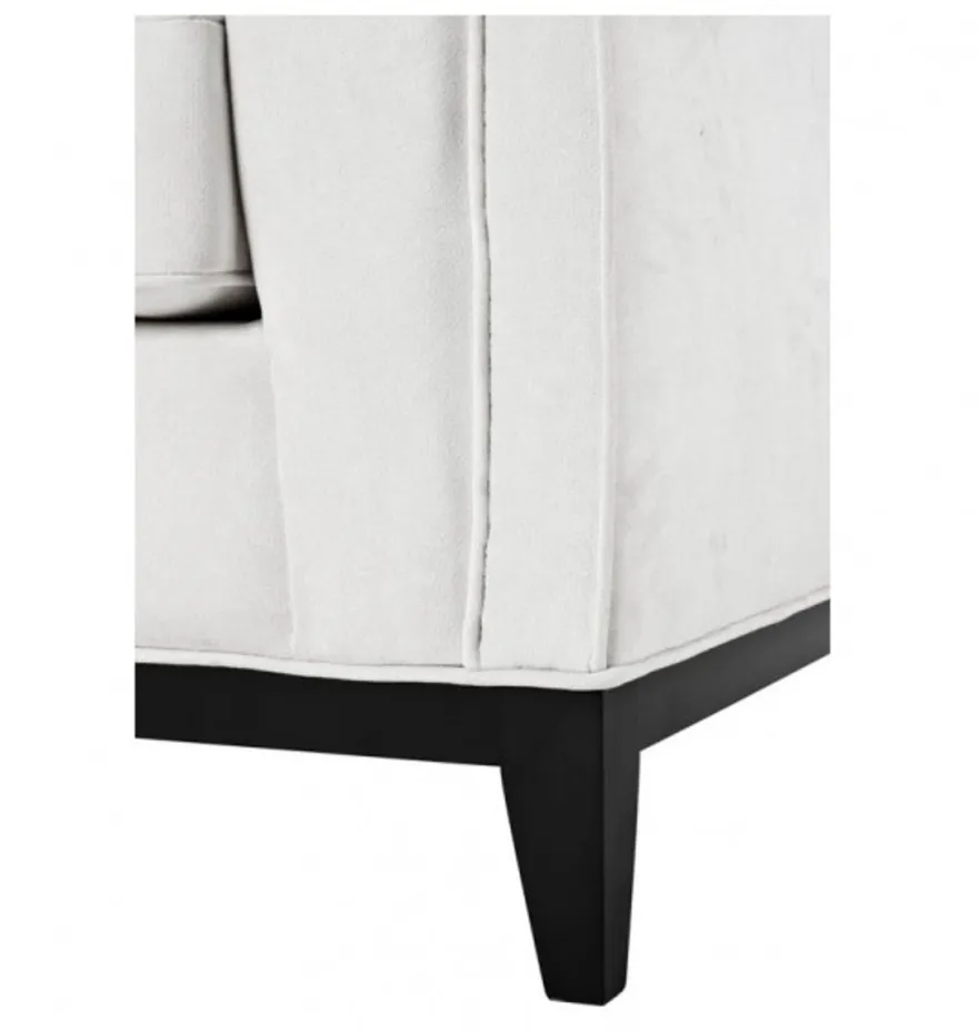 Casa Padrino Luxus Designer Hotel Sessel in Weiß mit schwarzem Gestell - 94 x 82 x 77 cm