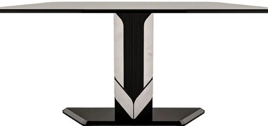 Casa Padrino Luxus Designer Konsole Braun / Schwarz / Silber 160 x 36 x H. 90 cm - Rechteckiger Konsolentisch - Luxus Möbel - Designer Möbel - Hotel Möbel - Luxus Qualität