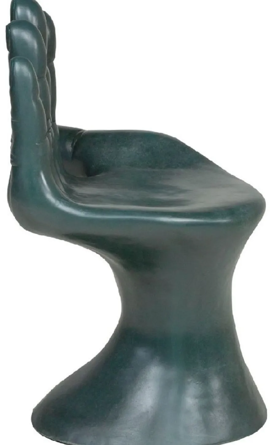 Casa Padrino Luxus Designer Stuhl Hand Ozeanblau 60 x 50 x H. 89 cm - Fiberglas Stuhl - Luxus Möbel - Designer Möbel - Fiberglas Möbel