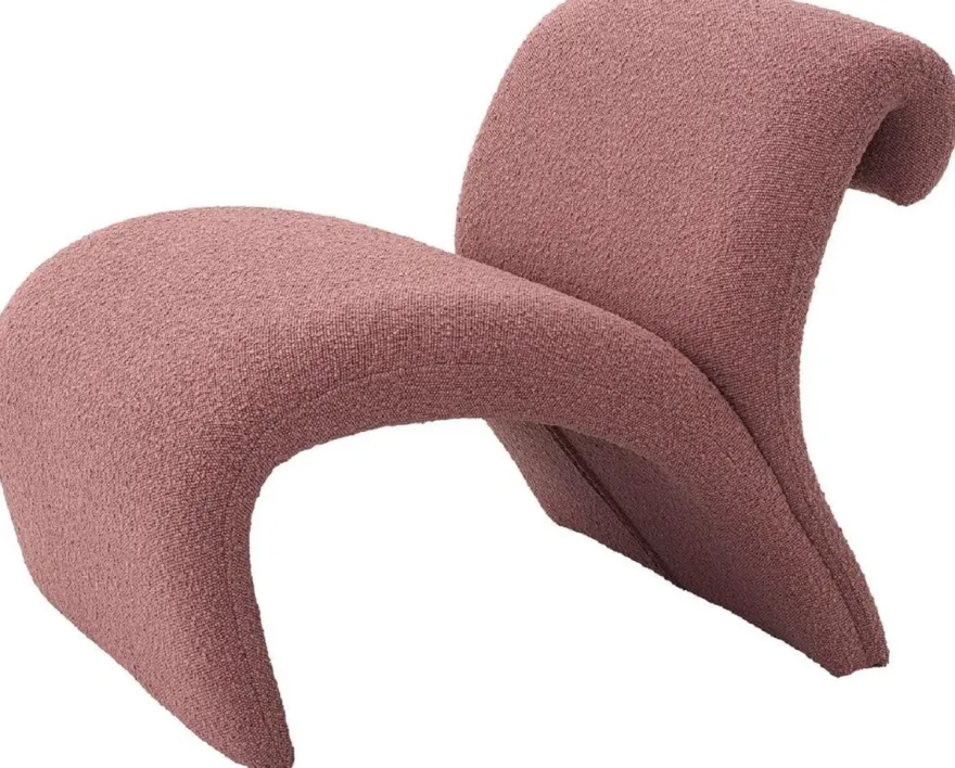 Casa Padrino Luxus Designer Sessel Rosa 69 x 74 x H. 67 cm - Wohnzimmer Sessel - Hotel Sessel - Wohnzimmer Möbel - Luxus Möbel - Wohnzimmer Einrichtung - Luxus Einrichtung - Möbel Luxus