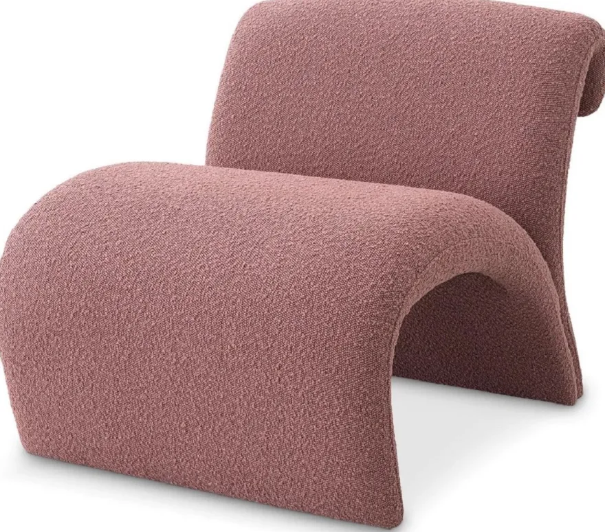 Casa Padrino Luxus Designer Sessel Rosa 69 x 74 x H. 67 cm - Wohnzimmer Sessel - Hotel Sessel - Wohnzimmer Möbel - Luxus Möbel - Wohnzimmer Einrichtung - Luxus Einrichtung - Möbel Luxus