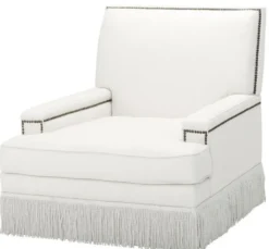 Casa Padrino Luxus Designer Sessel Weiß 90 x 102 x H. 90 cm - Wohnzimmer Möbel