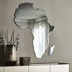 Casa Padrino Luxus Designer Spiegel 163 x H. 190 cm - Edler Wandspiegel im Afrika Design - Luxus Qualität - Made in Italy