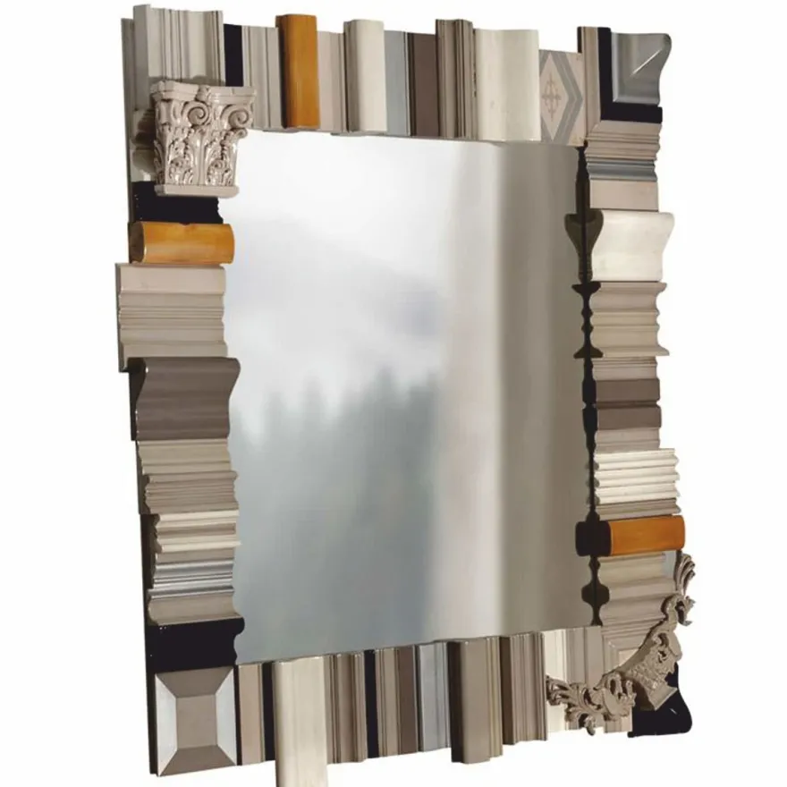 Casa Padrino Luxus Designer Spiegel Bunt 135 cm - Luxus Designer Möbel