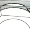Casa Padrino Luxus Designer Schreibtisch Silber 140 x 70 x H. 75 cm - Metall Bürotisch mit Glasplatten - Computertisch - Luxus Designer Büro Möbel