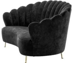 Casa Padrino Luxus Designer Sofa Schwarz - Limited Edition