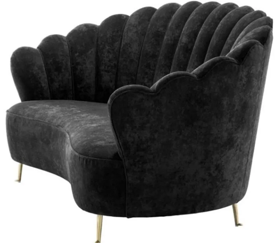Casa Padrino Luxus Designer Sofa Schwarz - Limited Edition