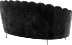 Casa Padrino Luxus Designer Sofa Schwarz - Limited Edition