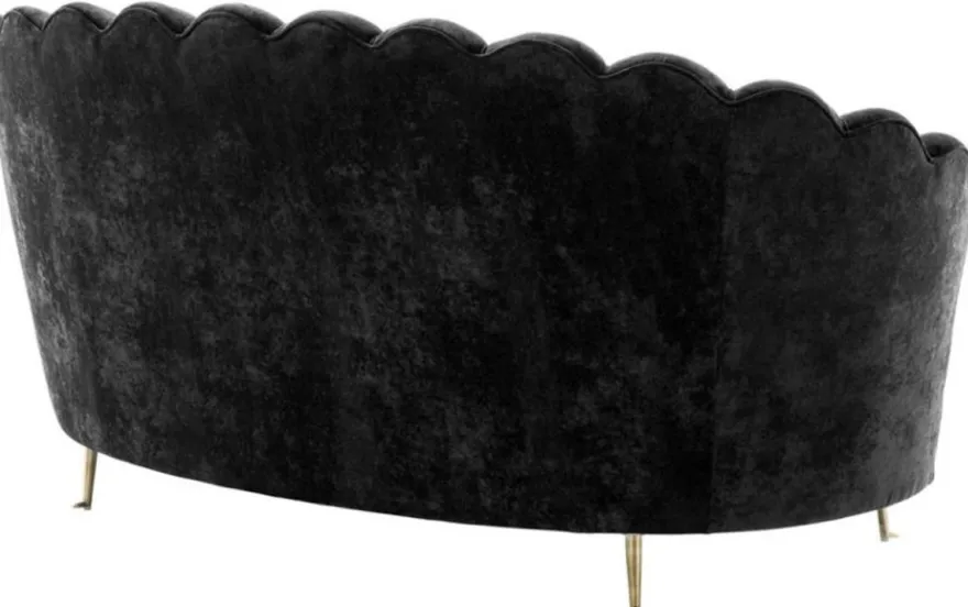 Casa Padrino Luxus Designer Sofa Schwarz - Limited Edition