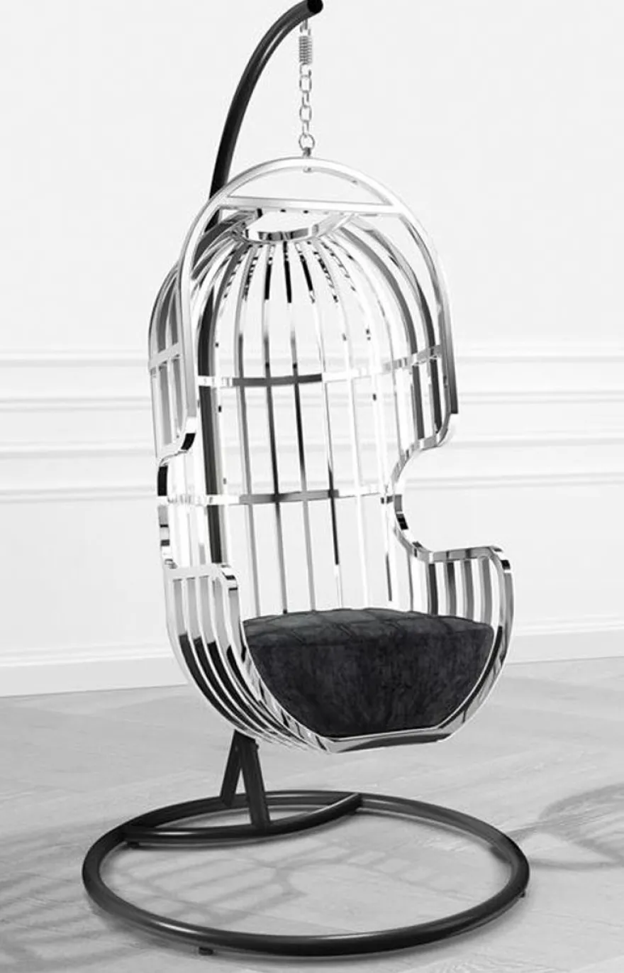 Casa Padrino Luxus Designer Schaukelstuhl - Limited Edition
