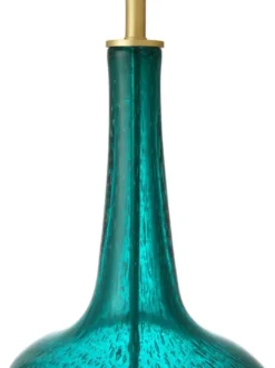 Casa Padrino Luxus Designer Tischleuchte Türkis 26 x 52,5 x H. 91 cm - Limited Edition