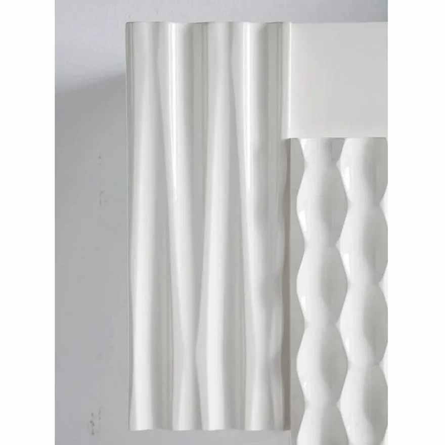 Casa Padrino Luxus Designer Waschbecken Hängeschrank Hochglanz Weiß 170 cm