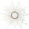 Casa Padrino Luxus Designer Wandspiegel Sunshine Gold 155 x 155 cm - Wandspiegel im modernen Design