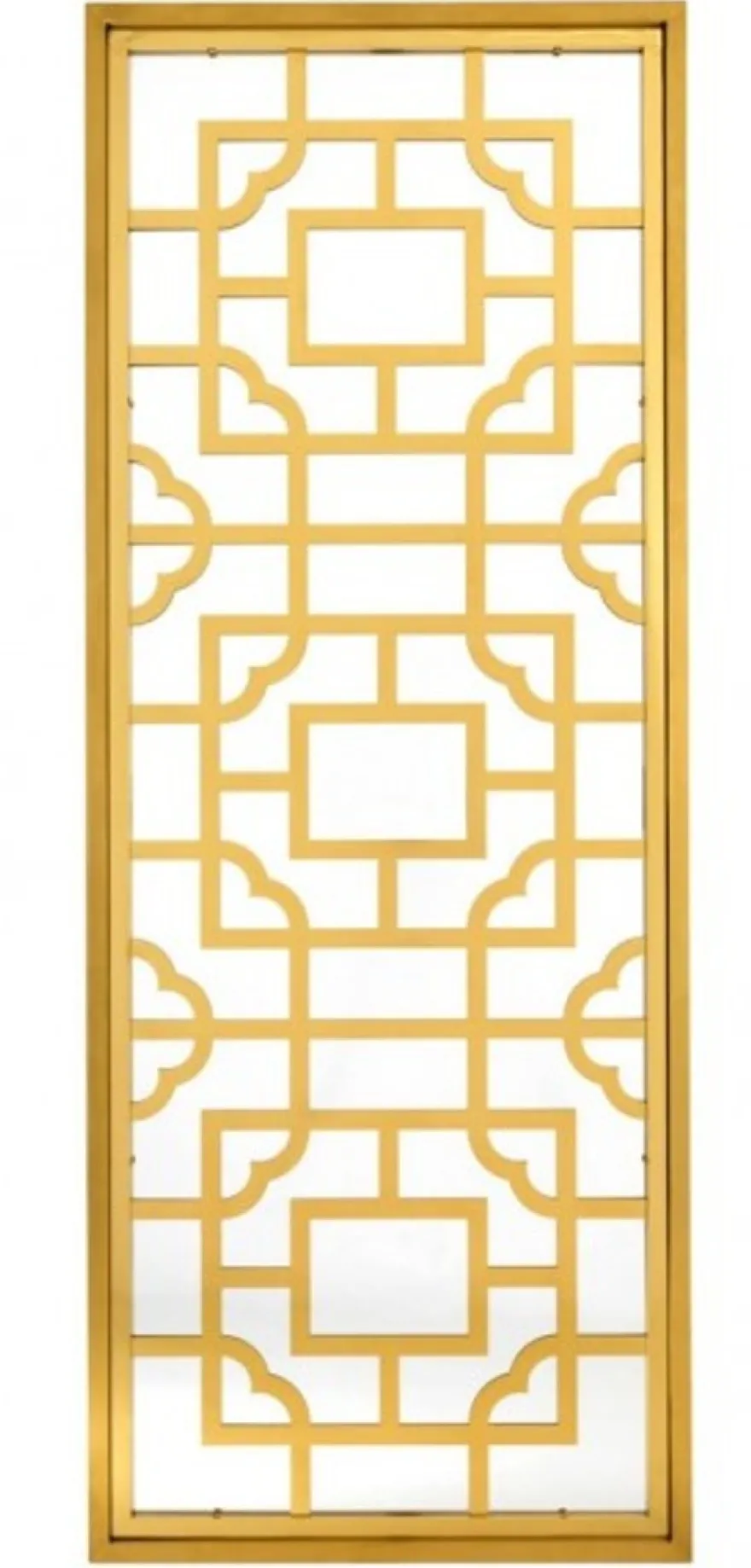 Casa Padrino Luxus Designer Wandspiegel Gold 220 x 85 cm aus der Luxury Hotel Collection