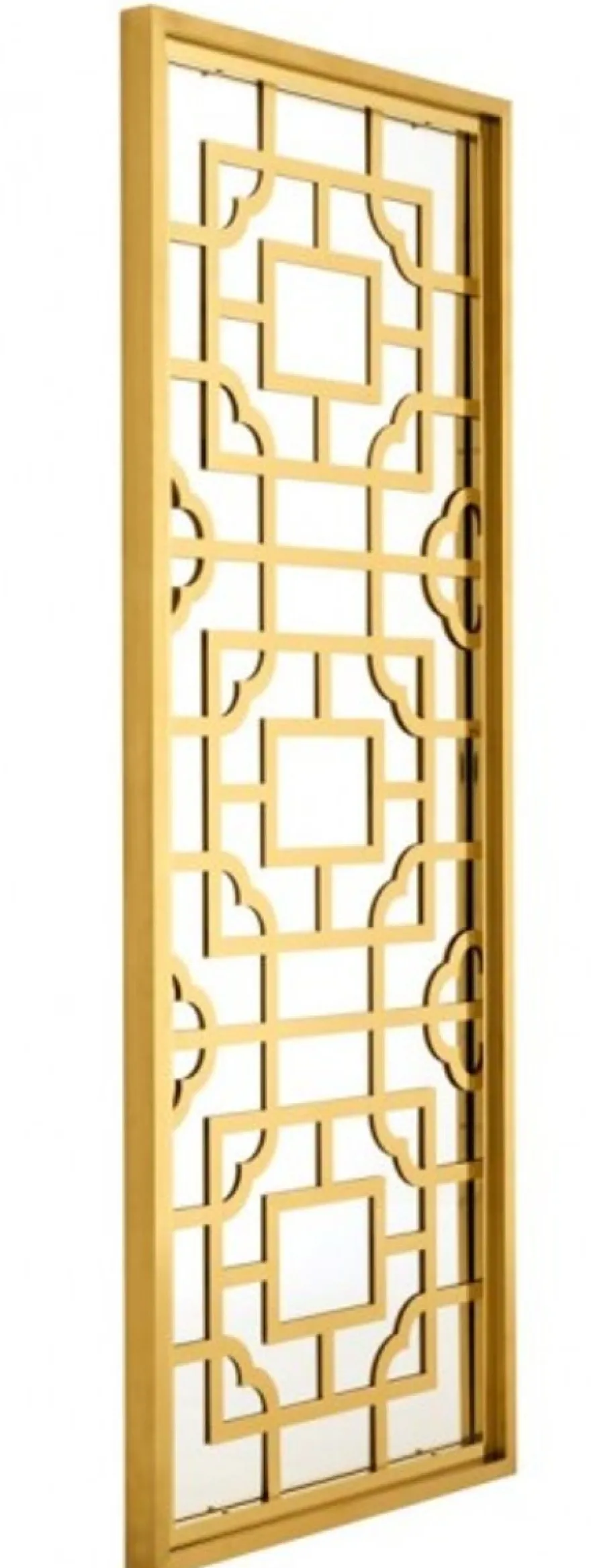 Casa Padrino Luxus Designer Wandspiegel Gold 220 x 85 cm aus der Luxury Hotel Collection