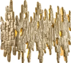 Casa Padrino Luxus Designer Wandleuchte Gold 41,5 x 10,5 x H. 27 cm - Wohnzimmer Wandleuchte - Hotel Wandleuchte - Restaurant Wandleuchte - Luxus Leuchten - Luxus Interior