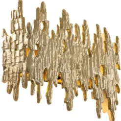 Casa Padrino Luxus Designer Wandleuchte Gold 41,5 x 10,5 x H. 27 cm - Wohnzimmer Wandleuchte - Hotel Wandleuchte - Restaurant Wandleuchte - Luxus Leuchten - Luxus Interior