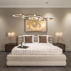 Casa Padrino Luxus Doppelbett Naturfarben 180 x 210 cm - Schlafzimmer Möbel