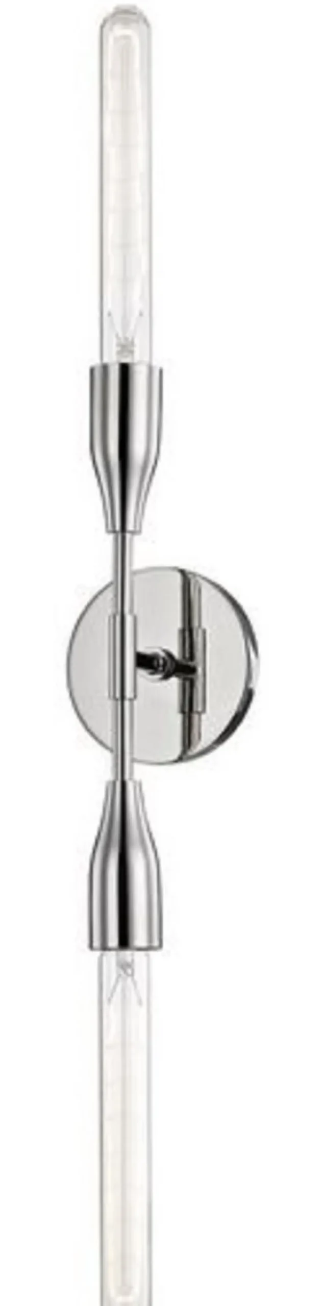 Casa Padrino Luxus Doppel Wandleuchte Silber 12,1 x 8,9 x H. 76,2 cm - Luxus Kollektion