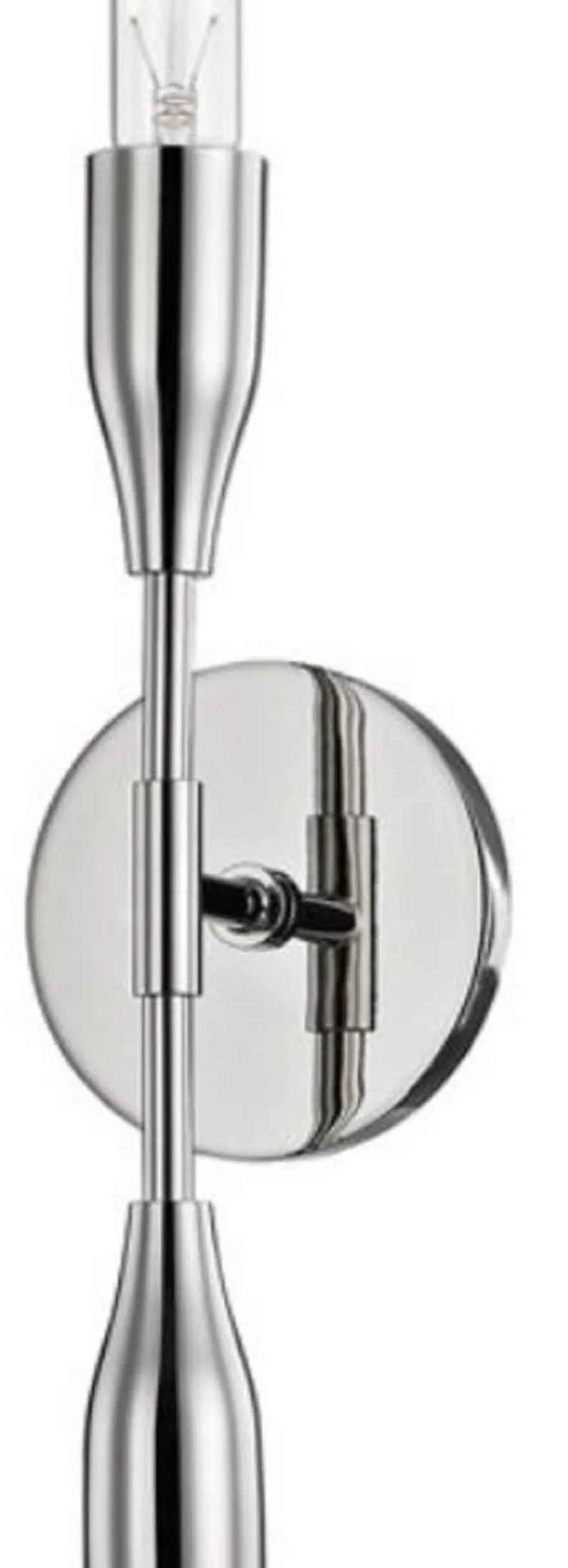 Casa Padrino Luxus Doppel Wandleuchte Silber 12,1 x 8,9 x H. 76,2 cm - Luxus Kollektion