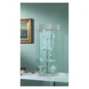 Casa Padrino Luxus Dreh-Ladentheke Ø 36 cm H. 74 cm mit LED mit Drehböden - Ladeneinrichtung - Boutique Möbel - Made in Italy