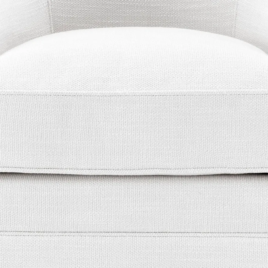 Casa Padrino Luxus Drehsessel Weiß 72 x 82 x H. 74 cm - Wohnzimmer Sessel - Luxus Möbel