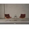 Casa Padrino Luxus Drehsessel Dunkelbraun / Braun / Silber - Wohnzimmer & Hotel Möbel