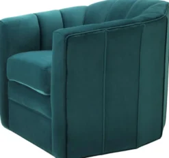 Casa Padrino Luxus Drehsessel Meergrün 84 x 85 x H. 77 cm - Wohnzimmer Sessel