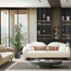 Casa Padrino Luxus Drehsessel Braun 75 x 90 x H. 85 cm - Wohnzimmer Sessel - Hotel Sessel - Wohnzimmer Möbel - Hotel Möbel - Luxus Möbel